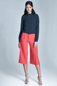 Spodnie culottes - koral - SD24