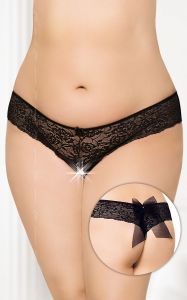 1 G-string 2436 - Plus Size - black PROMO